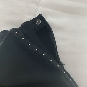 NWOT Soft Surroundings Black Pants with Silver Stud detailing